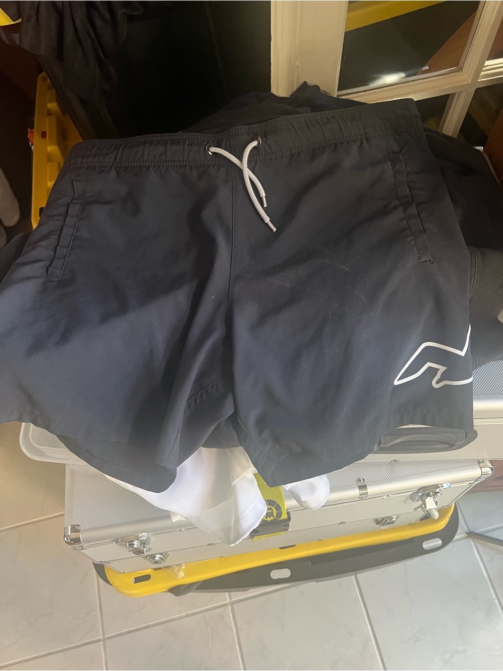 Hollister Swim Trunks with White Drawstring size S